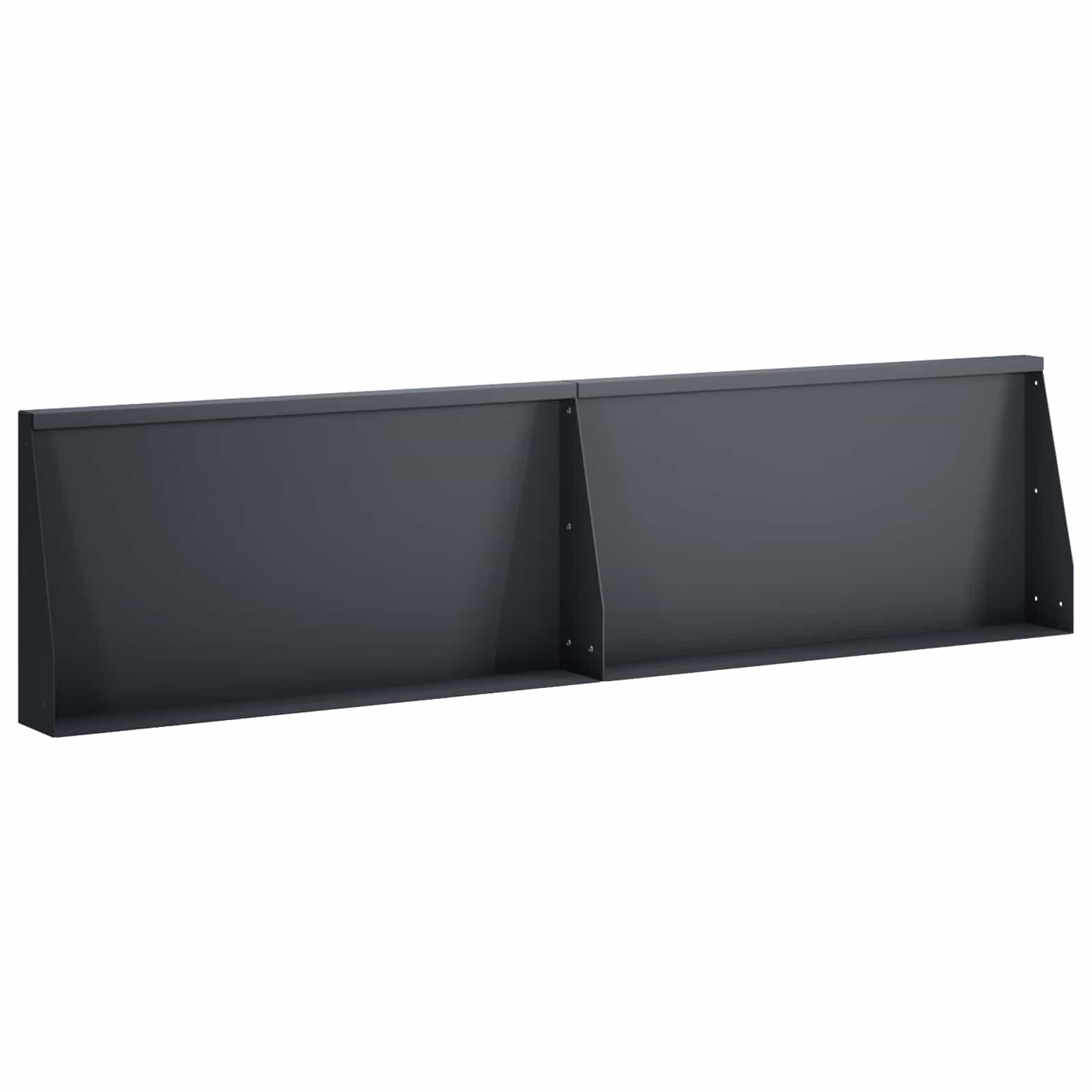 Stützmauer 2 Stk. 80 X 12 X 50 Cm Stahl Anthrazit Vidaxl