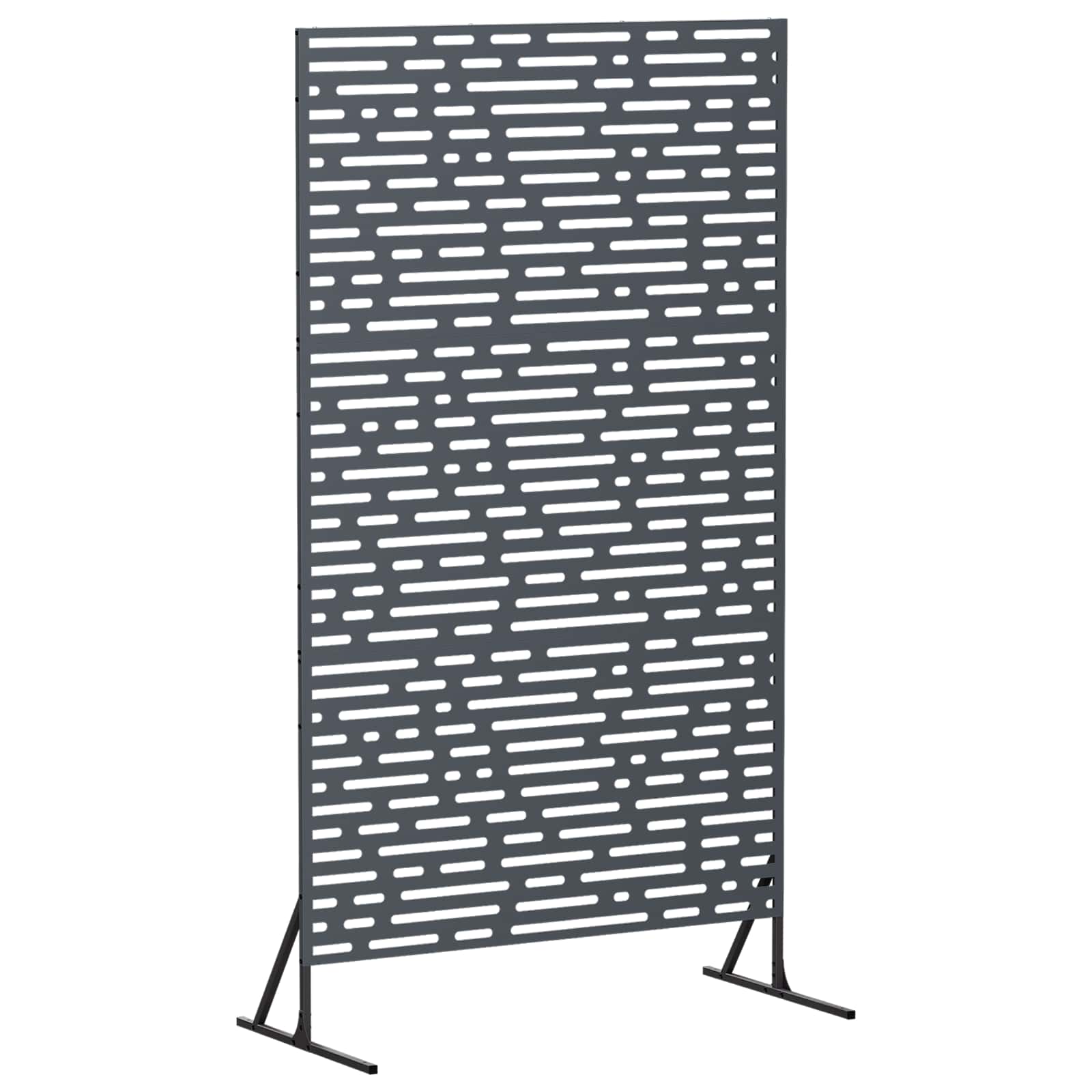 Sichtschutz 100 X 50 X 180 Cm Stahl Anthrazit Vidaxl