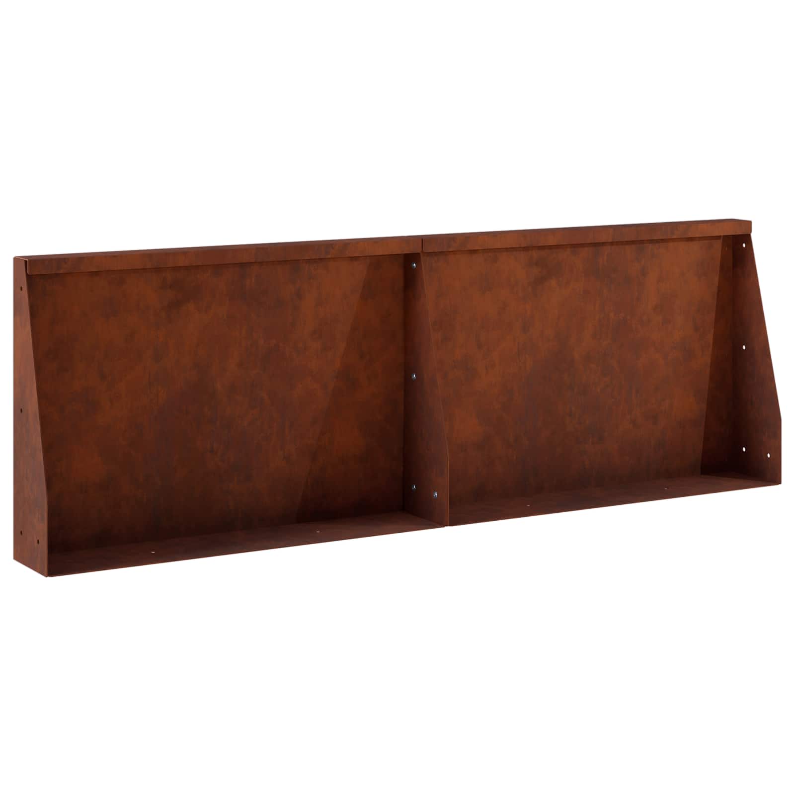 Stützmauer 2 Stk. 60 X 12 X 30 Cm Wetterfeststahl Rostoptik Vidaxl