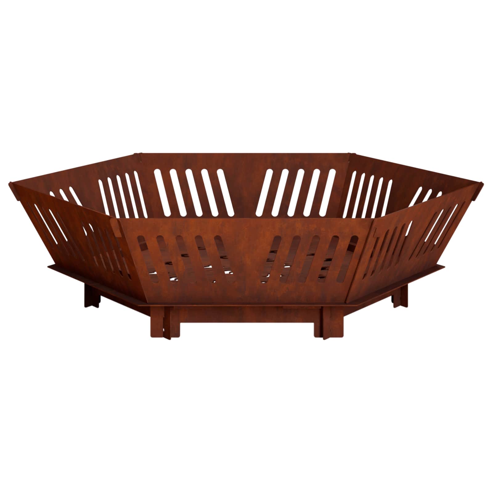 Feuerstelle Rostoptik 80 X 80 X 23 Cm Wetterfeststahl Vidaxl