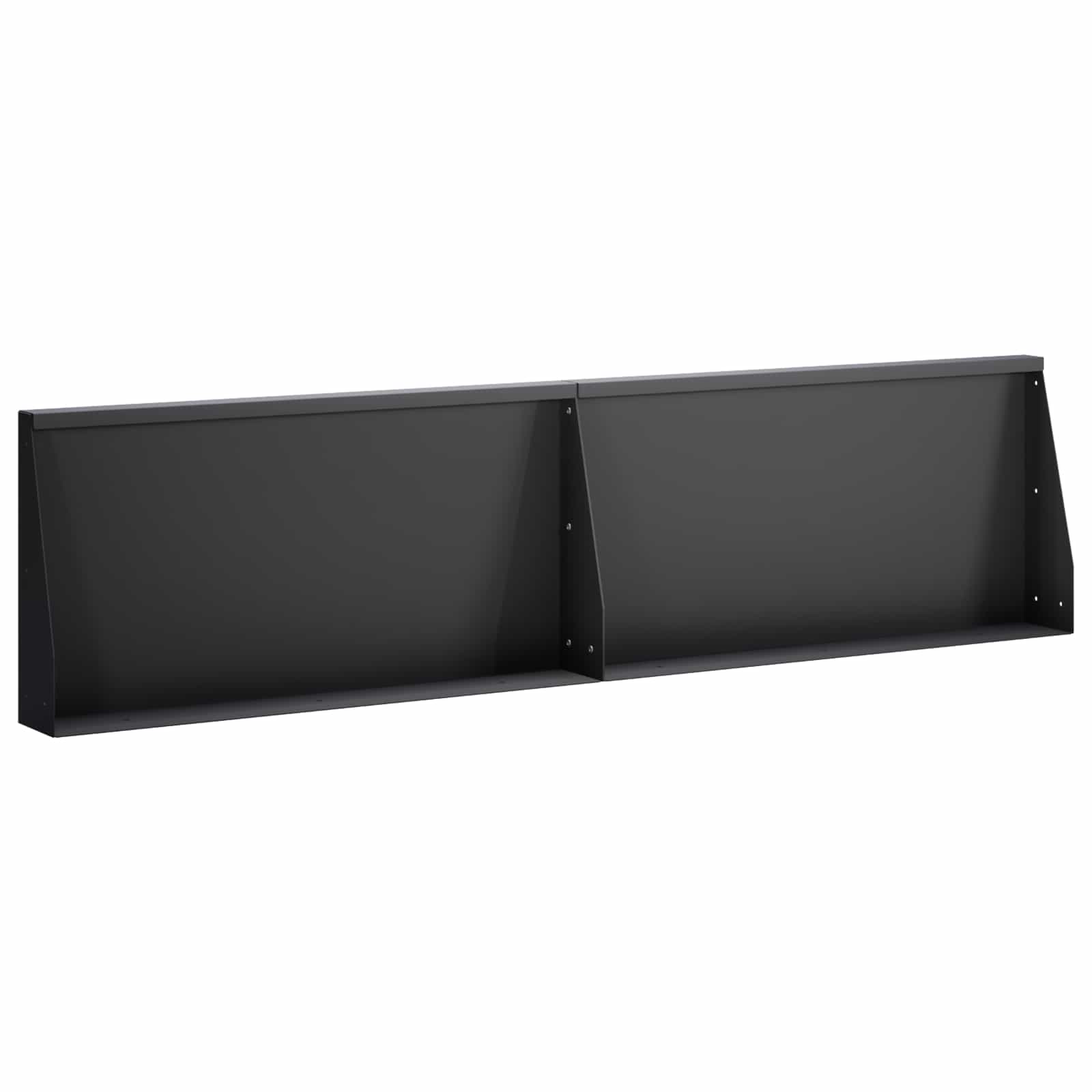 Stützmauer 2 Stk. 80 X 12 X 40 Cm Stahl Schwarz Vidaxl