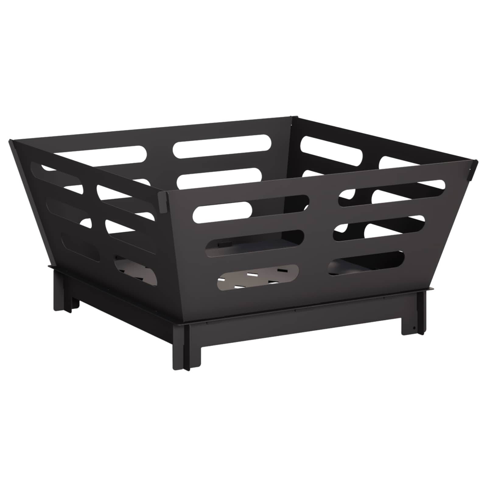 Feuerstelle Schwarz 60 X 60 X 30 Cm Stahl Vidaxl