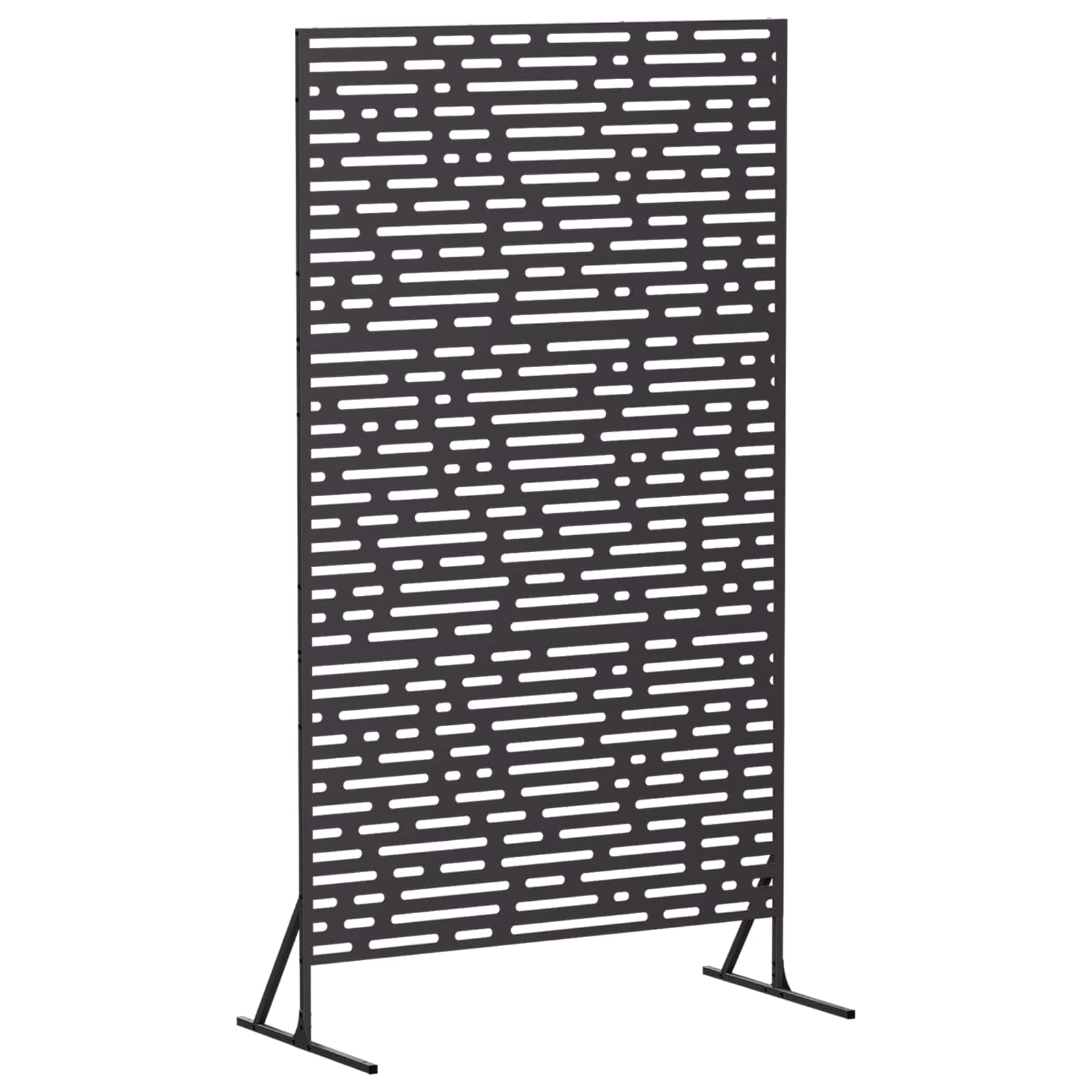 Sichtschutz 100 X 50 X 180 Cm Stahl Schwarz Vidaxl