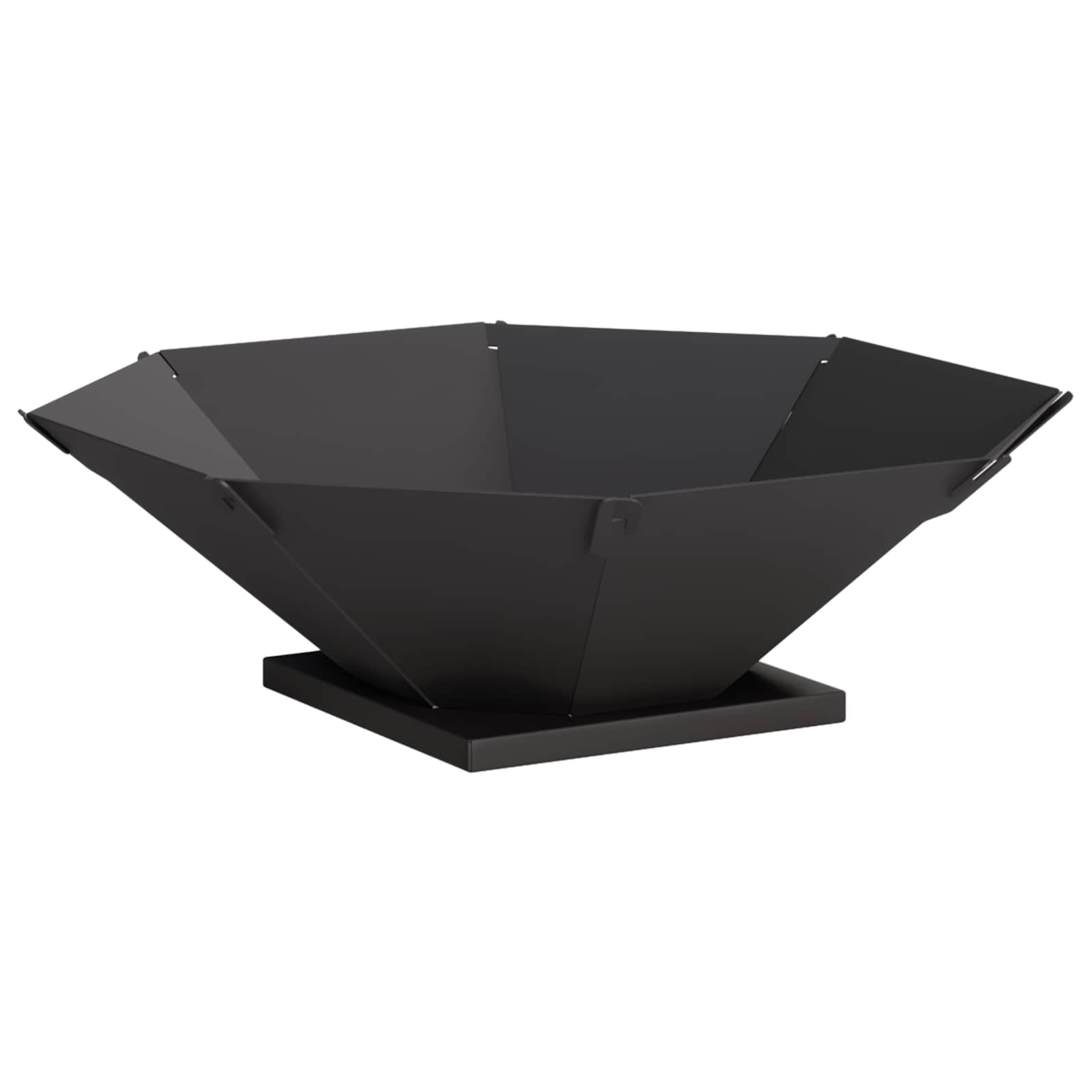 Feuerstelle Schwarz 50 X 50 X 15,5 Cm Stahl Vidaxl