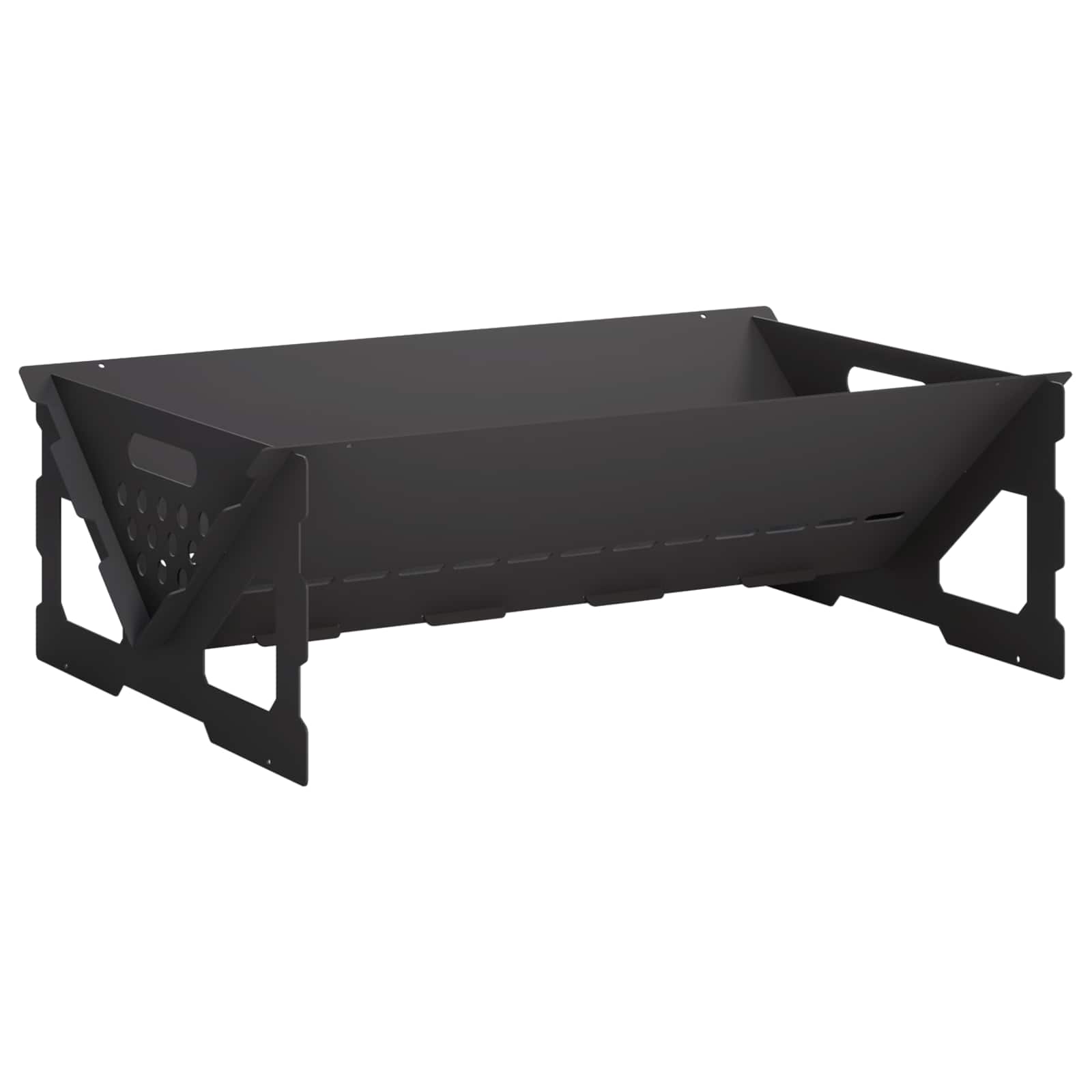 Feuerstelle Schwarz 60 X 40 X 20 Cm Stahl Vidaxl