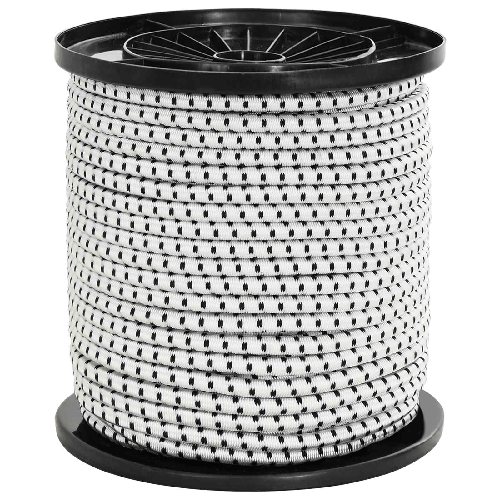 Bungee-schnüre 4 Mm Schwarz Und Weiß Pp Und Gummi Vidaxl