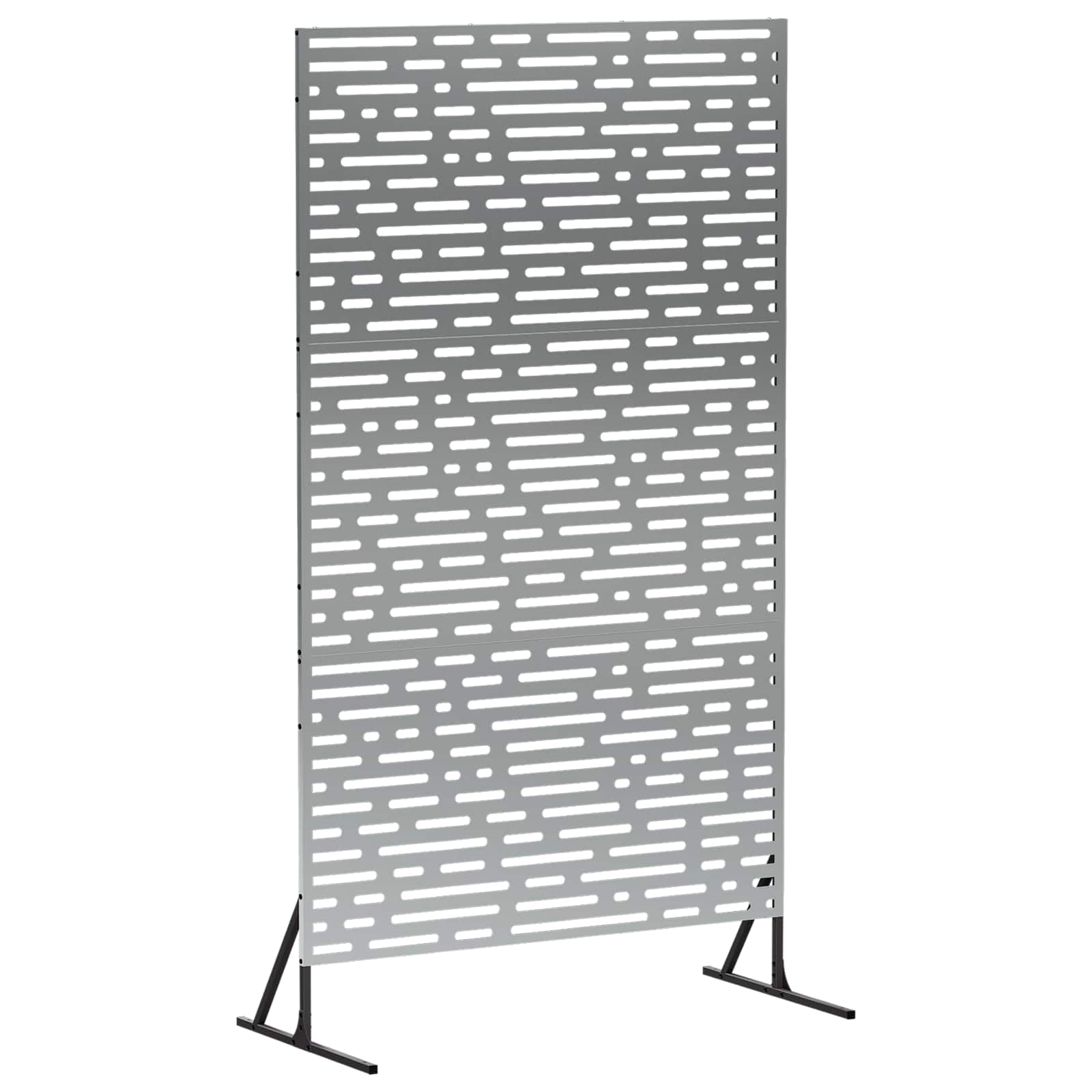 Sichtschutz 100 X 50 X 180 Cm Verzinkter Stahl Silber Vidaxl
