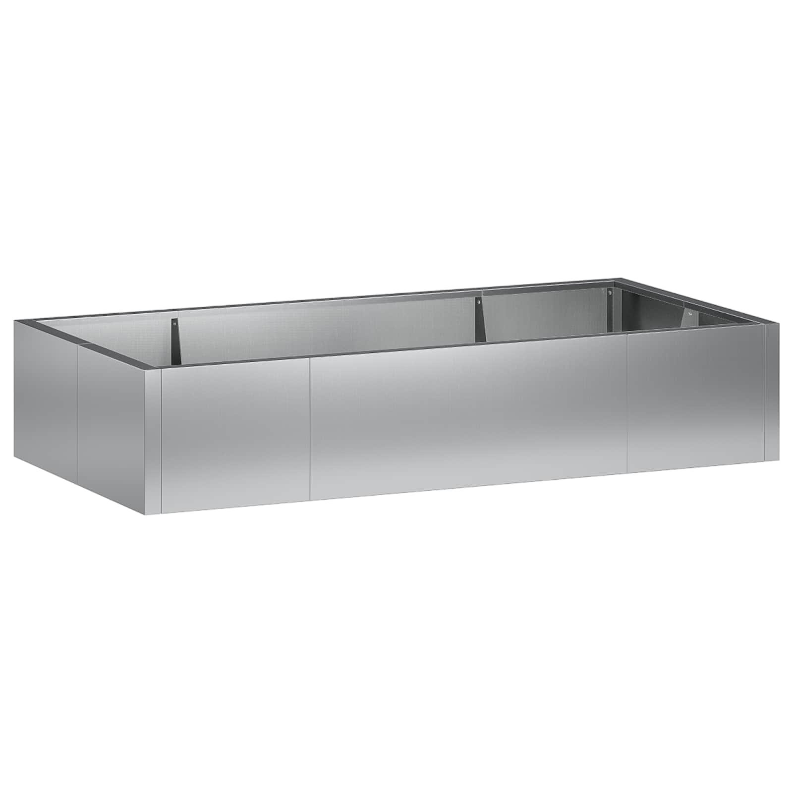 Stützmauer 6 Stk. 200 X 100 X 50 Cm Verzinkter Stahl Silber Vidaxl