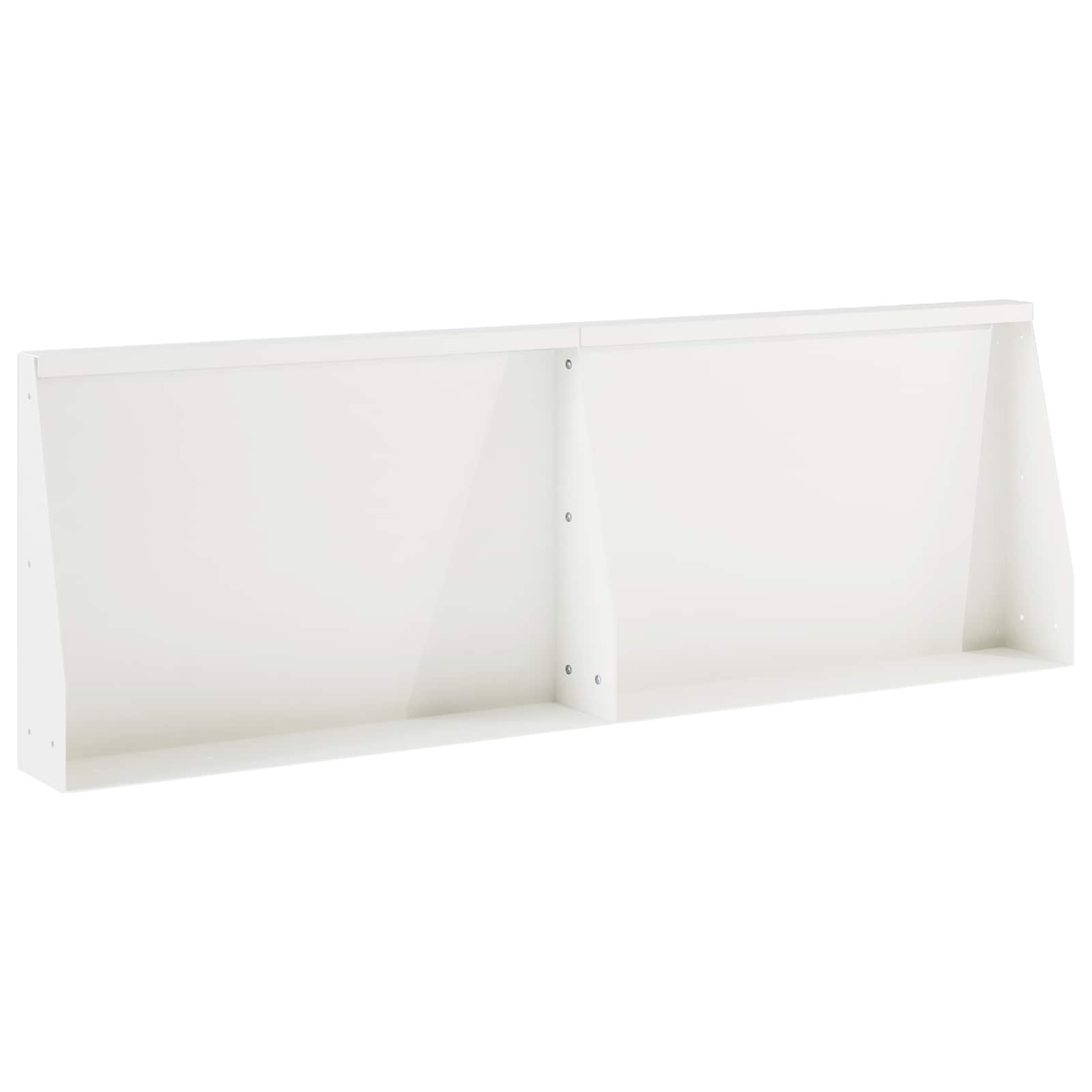 Stützmauer 2 Stk. 60 X 12 X 40 Cm Stahl Weiß Vidaxl
