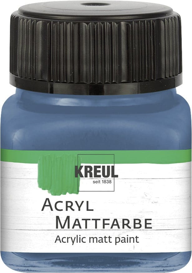 Acryl Mattfarbe stahlblau 20 ml Mattfarbe - Kreul