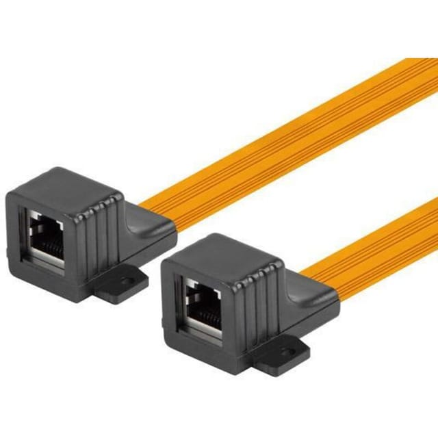 Lanberg Adapter-Netzwerkanschluss, Fensterdurchführung RJ45 Cat.5E 17 cm