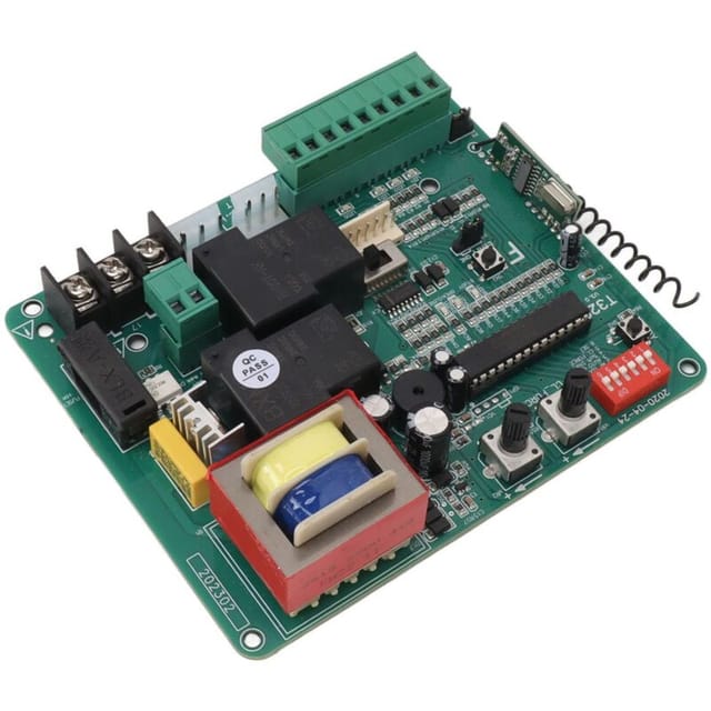 Steuerplatine für Schiebetormotor mit LED-Anzeige, Kabellose Fernbedienung, Kompatibel mit 220 v - Ej.life