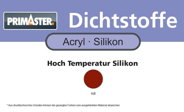 Hochtemperatur Silikon rot 300 ml - Primaster