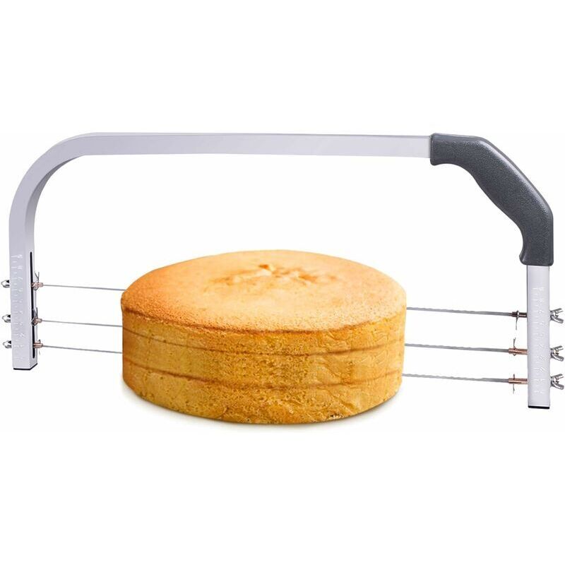 Edelstahl-Kuchenschneider, 3 verstellbare Klingen, große Mittelschicht-Kuchenhandwerk, verstellbarer Kuchenschneider, Kuchenschneider,