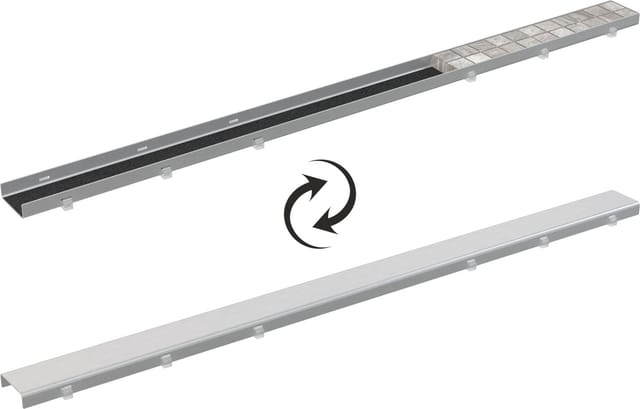 Primaster - Rost für Duschrinne Edelstahl 75 cm silber befliesbar Duschrinnen & Abläufe