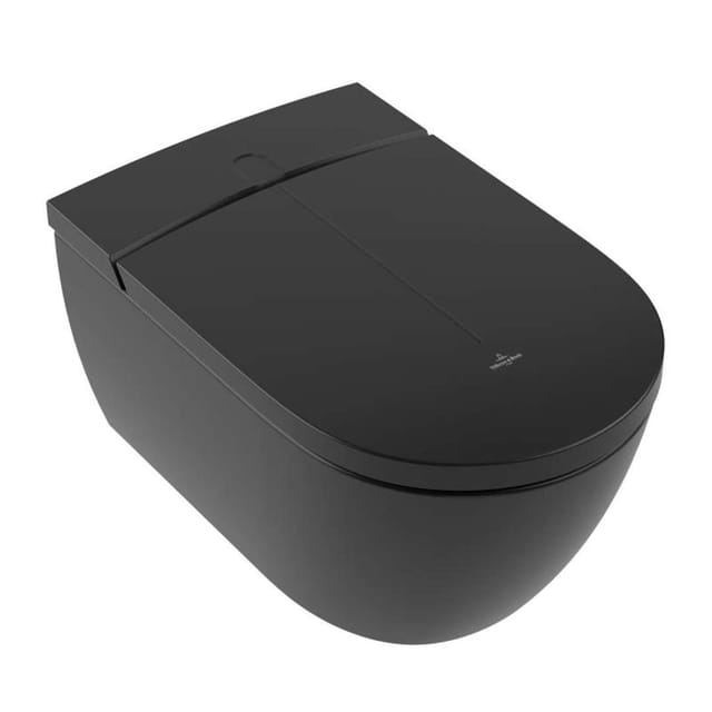 ViClean - Elektronisches Bidet mit Keramik, Rimless, CeramicPlus, SoftClosing, Pure Black V0E100R7 - Villeroy&boch