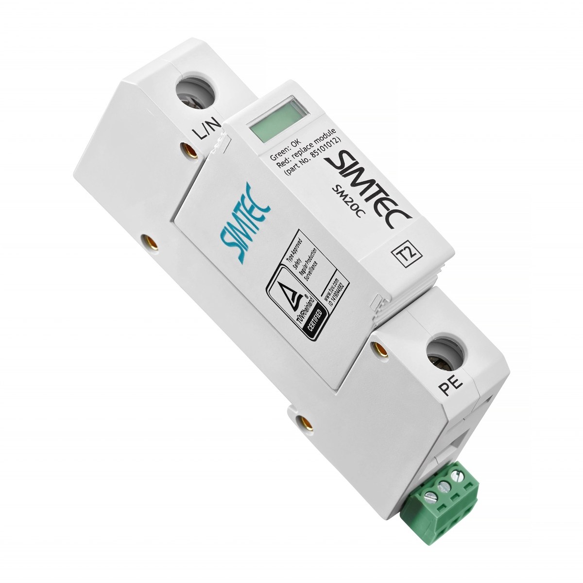 Varistor-überspannungsableiter Typ 2, Klasse C, Einpolig, Sm20c/1-27