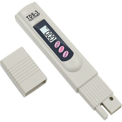 Tds-wasserqualitätsmessgerät, Lcd-digital-trinkwassertester, Temperatur-ppm-wasserreinheitstester 0-9990 Ppm Zur Messung Von Hydrokulturwasser, Aquarium, Schwimmbad, Spa (testet Nicht Den Ph-wert)
