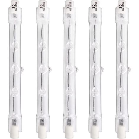 R7s 118 Mm 200 W Dimmbare Halogenlampe, 220–240 V, 3000 Lm Warmweiß 2700 K, J118 R7s Linearer Halogenstrahler Für Deckenleuchten, Landschaftsbeleuchtung, 5 Stück