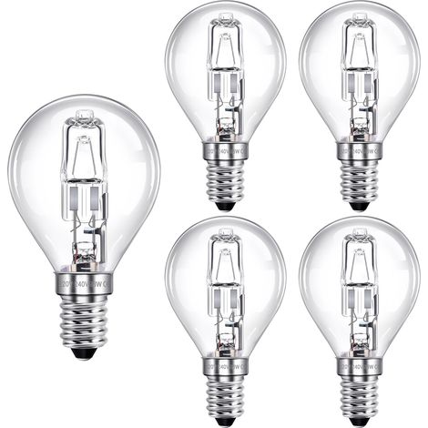 E14 G45 28w Dimmbare 230v Glühbirne, Klarglas, Warmweiß 2700k - 5er-pack Für Kronleuchter, Deckenleuchten, Stehlampen