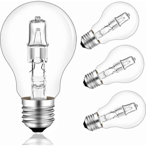 E27 42w Dimmbare Kugellampe A55 Warmweiß 2700k, Klare E27-schraubbirne Für Kronleuchter, Tischlampen, Wandleuchten, 220–240 V Wechselstrom, 4er-pack