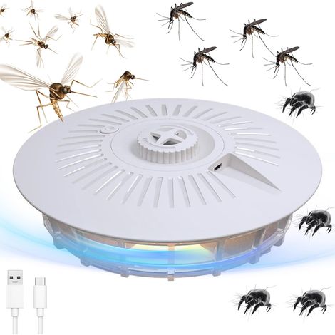 Floh- Und Insektenfalle – Leuchtkuppel Mit 5 Klebeflächen – Beseitigt Fliegen Und Flöhe In Schlafzimmer, Wohnzimmer Und Waschküche (145 Zeichen)