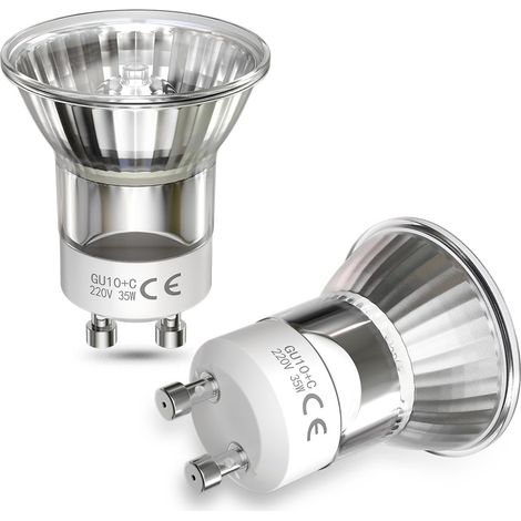Gu10 35w Dimmbare Halogenlampe, 360 Lm, 2800k Warmweiß, Für Lavaleuchten, 2er-pack