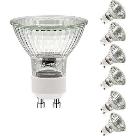 Gu10-halogenlampen (6er-pack), 230 V Wechselstrom, 35 W, Dimmbar, 2700 K Warmweiß, Für Küche, Büro Und Zuhause