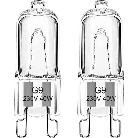 G9 40w 230v Dimmbare Halogen-ofenlampe 300°c Für Aeg, Neff, Whirlpool, Smeg, Bosch Mikrowellen, Warmweiß 2700k, 2er-pack