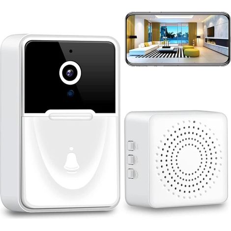 Kabellose Video-türklingel Mit 1080p-kamera, Hd-nachtsicht, Gegensprechanlage Und Smart-home-sicherheit