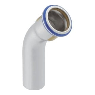 Mapress Edelstahl Bogen mit Einschubende, Gas, 45 Grad, d 22mm - Geberit