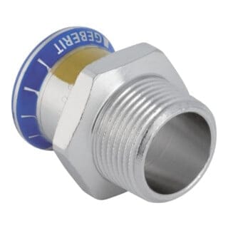 Mapress Edelstahl Übergang mit Außengewinde, Gas, d 15mm, r 1/2' - Geberit