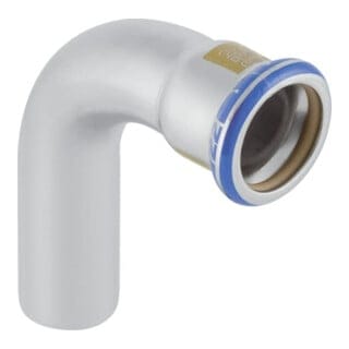 Mapress Edelstahl Bogen mit Einschubende, Gas, 90 Grad, d 18mm - Geberit
