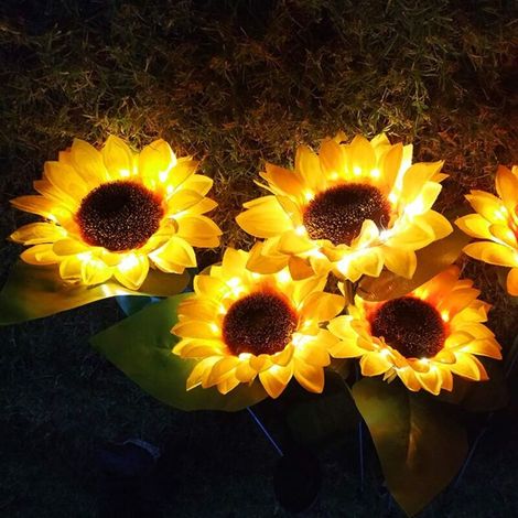 Set Mit 2 Wasserdichten Led-solar-gartenleuchten Für Den Außenbereich, Kaminbeleuchtung, Landschaftsbeleuchtung, Terrassenbeleuchtung, Zaunbeleuchtung, Hofbeleuchtung, Außendekoration