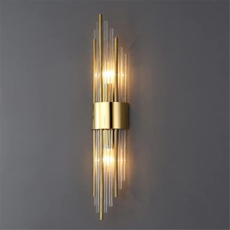 Moderne Goldene Wandleuchte – Luxuriöse Led-leuchte Für Schlafzimmer, Hotel Und Flur. Elegante Kristall-nachttischlampe Für Ankleidezimmer Und Badezimmer.