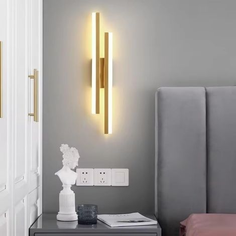 16w Led-wandleuchte Für Den Innenbereich, 1800lm Kreative, Lange, Parallele, Moderne Wandleuchte, 3000k Warmes Licht, Acryl-wandleuchte Für Den Innenbereich, Geeignet Für Wohnzimmer, Schlafzimmer, Tre