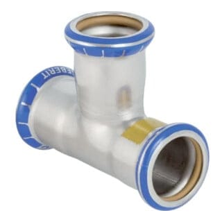 Mapress Edelstahl T-Stück egal, Gas, d 15mm - Geberit