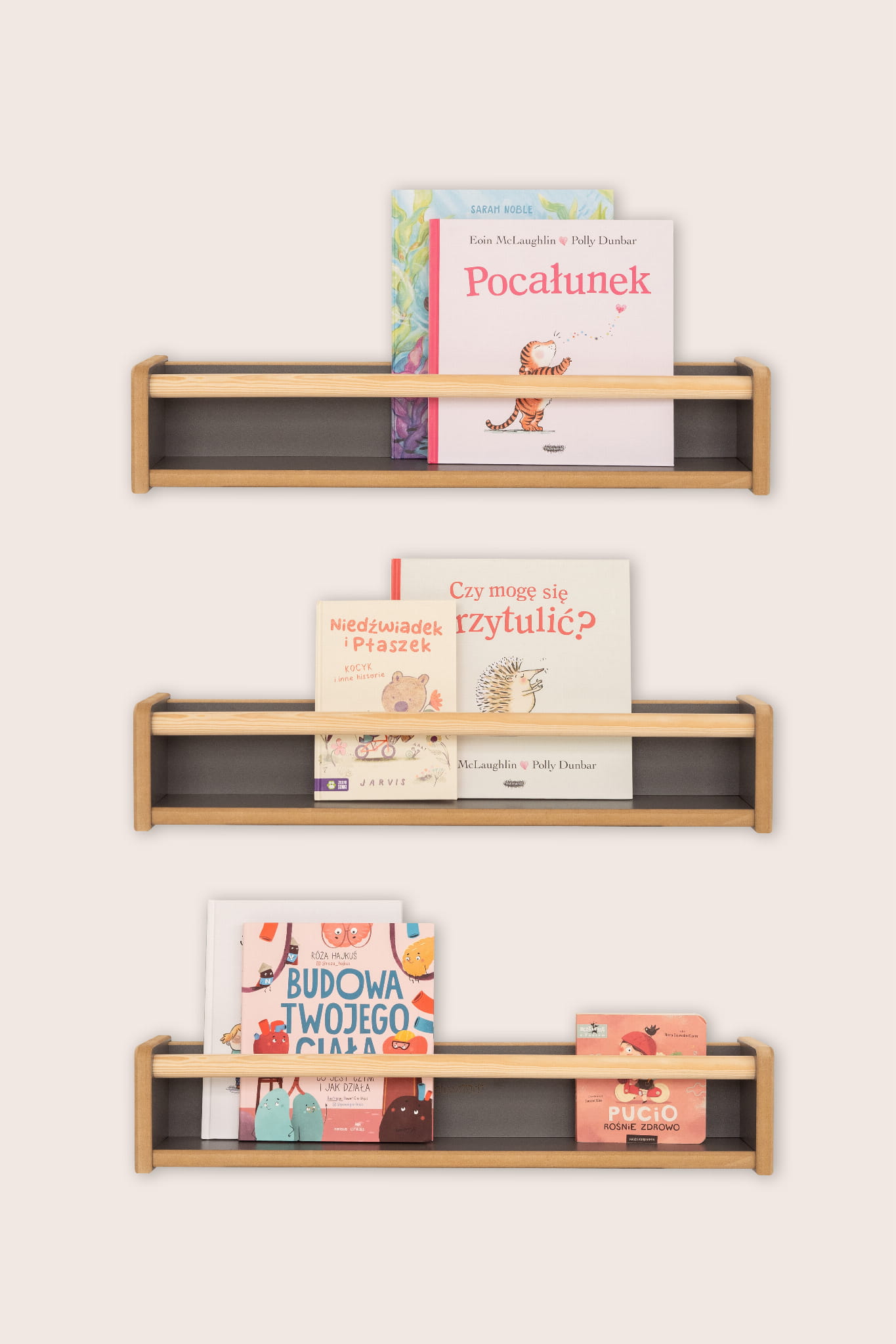 3er-set Bücherregale – Grau