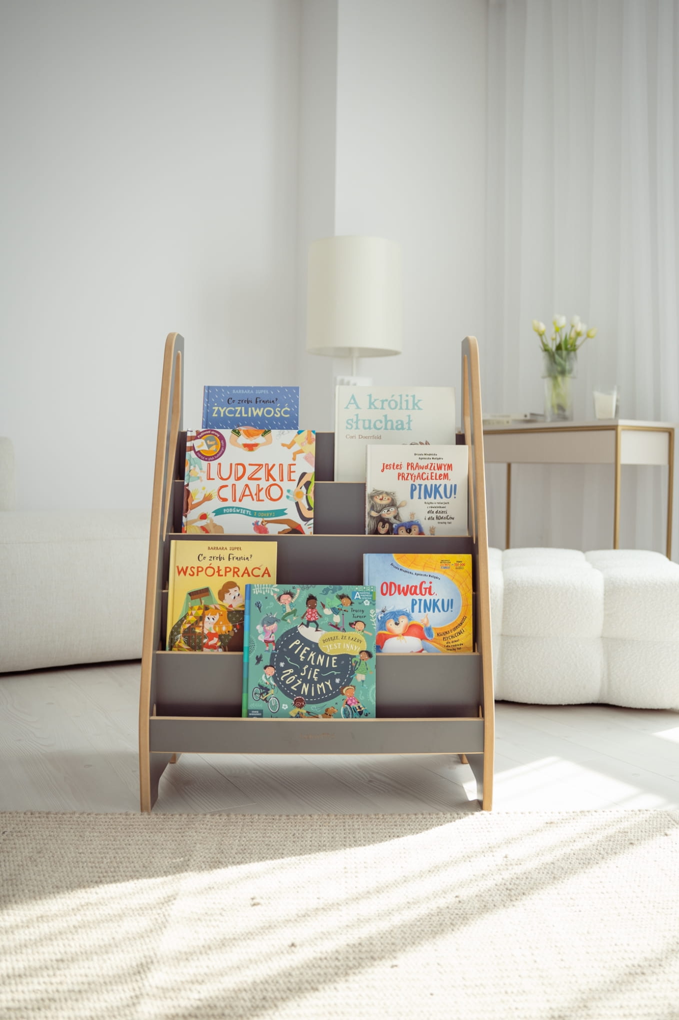Montessori Mini Bibliothek - Grau