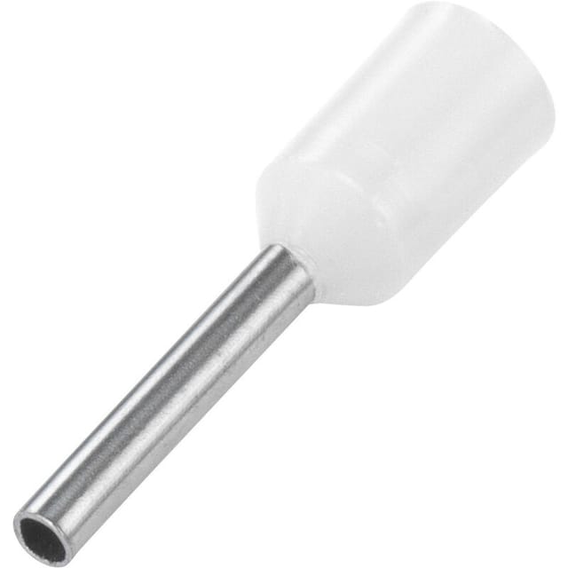 Tru Components - 1091304 Aderendhülse 0.75 mm² Teilisoliert Weiß 100 St.