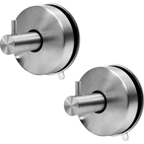 2 Extra Starke Saugnapfhaken Aus Edelstahl 304 Für Bad Und Küche – Kein Bohren Erforderlich, Ideal Für Handtücher Und Accessoires