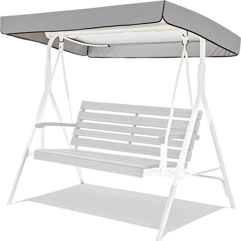Schutzhülle Für 3-sitzer-gartenschaukel – Strapazierfähiges Oxford-gewebe-dach – Für Terrasse, Rasen Und Außenbereiche