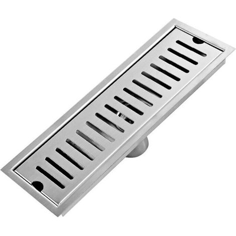 Rechteckiger Duschablauf, Duschrinne, Bodenablaufloch, Strukturiertes Gitter, Ersatz Für Badezimmer-bodenabläufe, 30 Cm