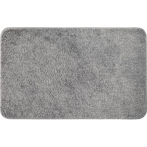 Badematte, Eingangsmatte, Duschmatte, Rutschfest, Saugfähig, Weiche Mikrofasermatte Für Toilette, Badewanne, Ausgang, Küche, Wohnzimmer, Schlafzimmer, Grau, 40 X 60 Cm
