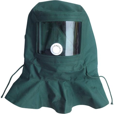 Sandstrahlhaube Mit Sichtfenster Und Verstellbarem Kordelzug – Staubschutz Beim Polieren, Lackieren Und Bei Staubigen Arbeiten
