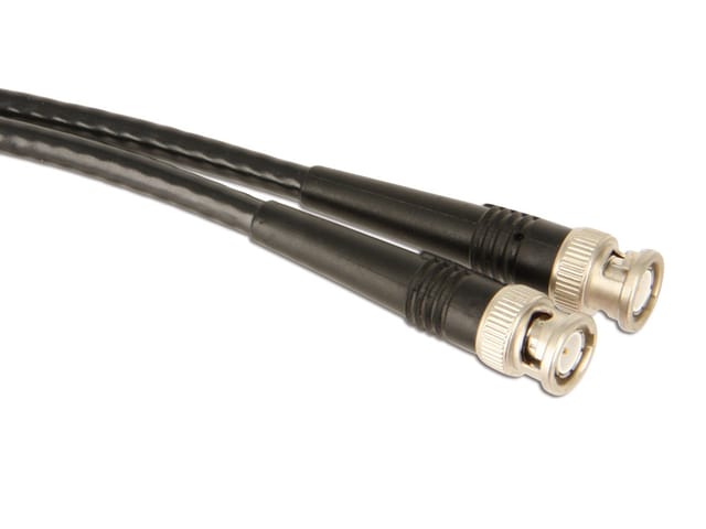 S-impuls BNC-Kabel, 0,5m, 50Ω, Stecker/Stecker, schwarz