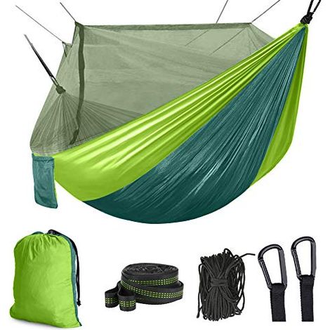 Hängematte Mit Moskitonetz, Doppel-campinghängematte, Moskitonetz, Wasserdicht, Tragbar Und Leicht Für Wandern, Reisen Und Outdoor-aktivitäten