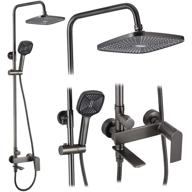 REA - duschgarnitur storm titanium