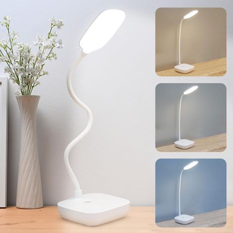 Flexible Kabellose Led-schreibtischlampe – 3 Beleuchtungsmodi, Einstellbare Helligkeit, Touch-steuerung, Wiederaufladbar Für Zuhause Und Büro