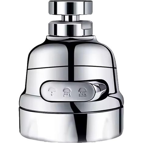360° Drehbarer Wasserhahn-luftsprudler – Universeller 3-modus-spritzschutz, Wassersparfunktion Und Filter Für Küche Und Bad